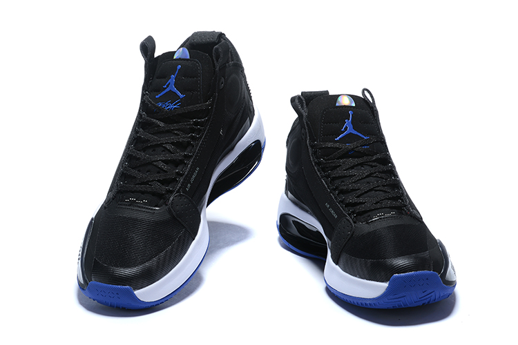 2020 Men Air Jordan XXXIV Black Blue White Shoes